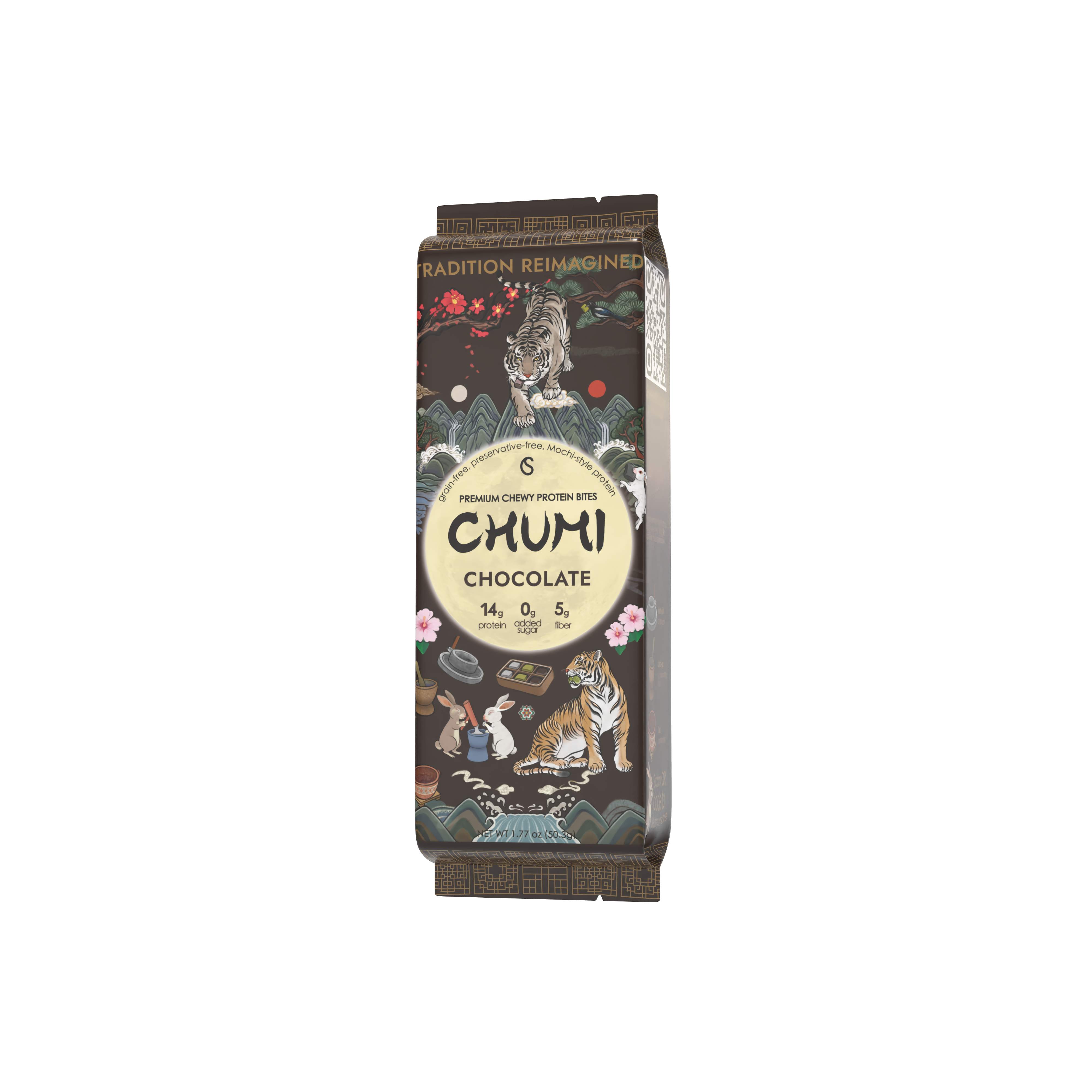 Double Chocolate Chumi: Chewy Protein & Fiber Snack
