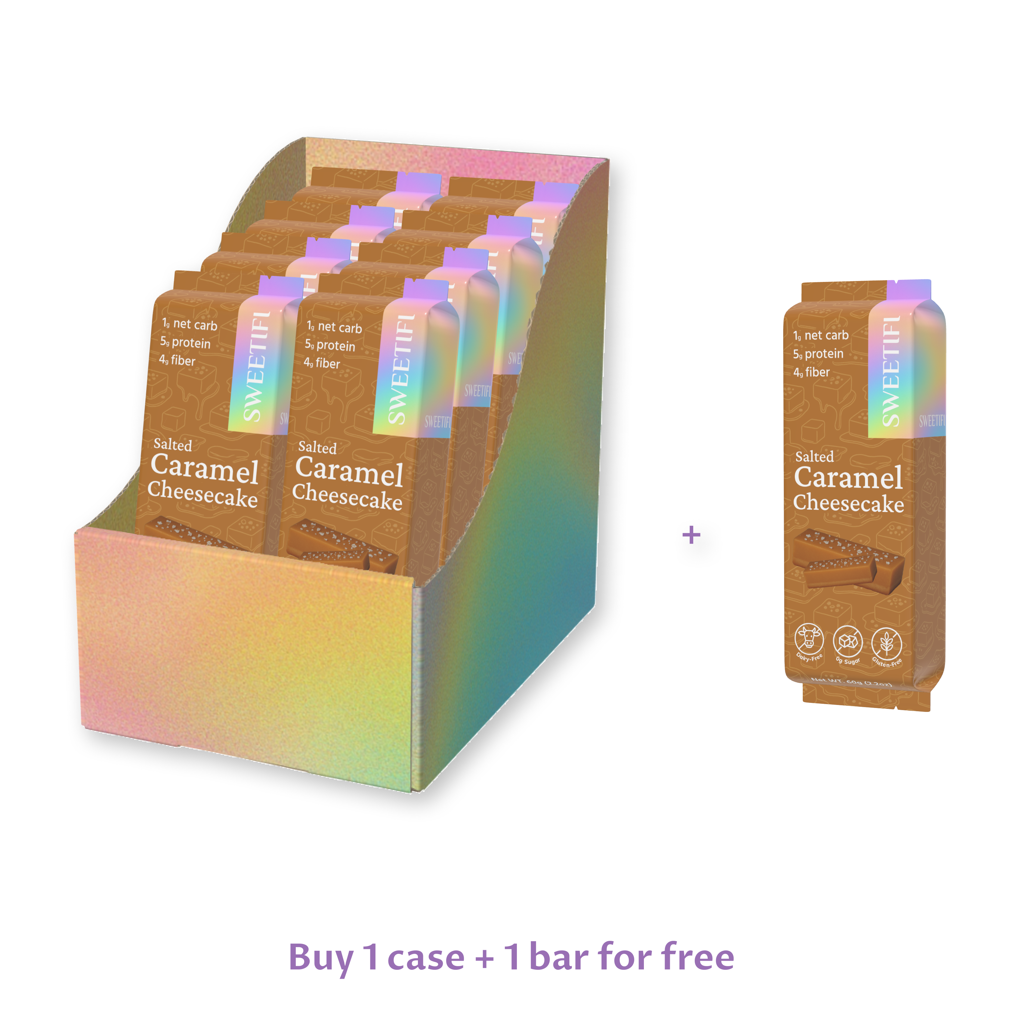 Salted Caramel Protein Cheesecake | Keto, Vegan