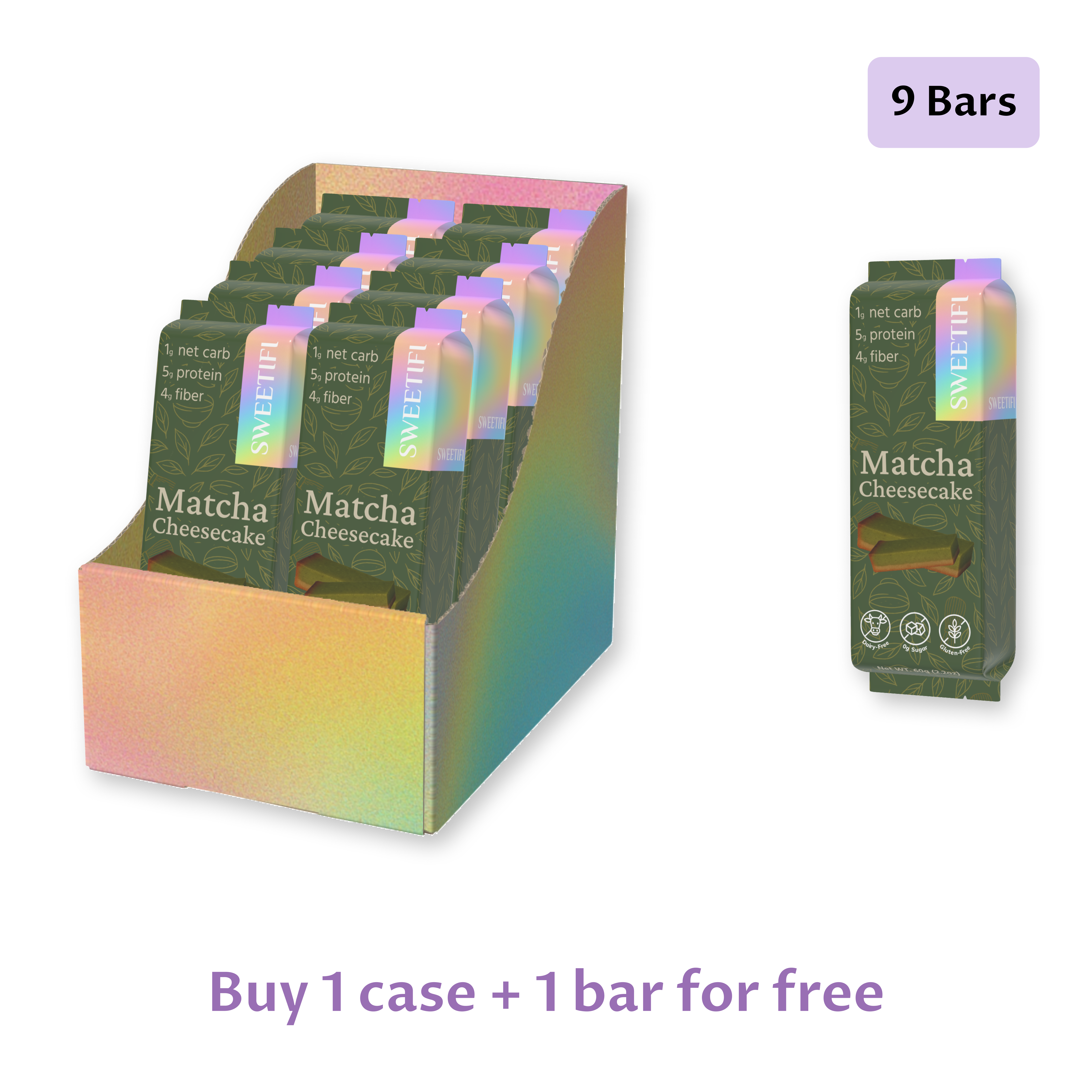 Matcha Protein Cheesecake | Keto, Vegan