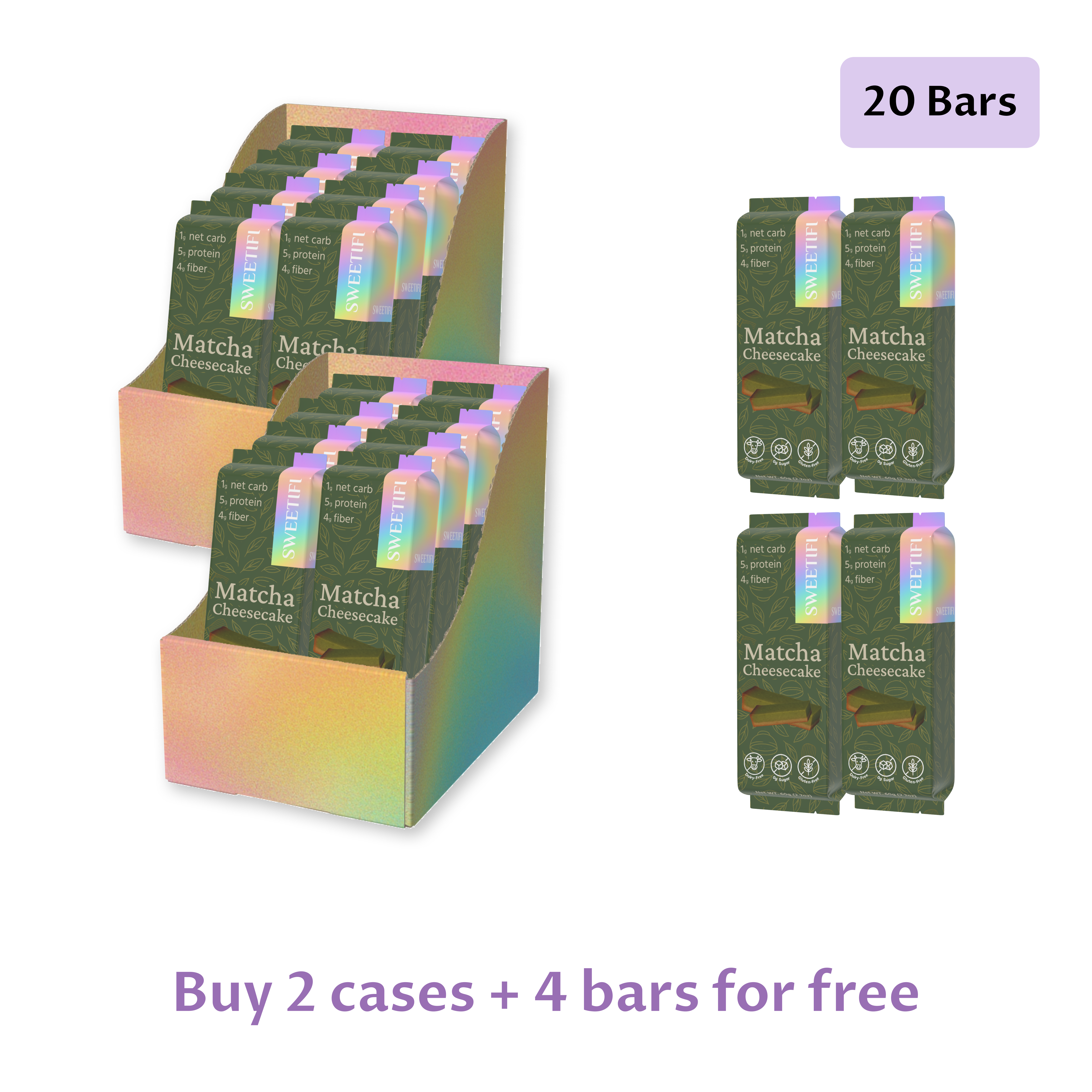 Matcha Protein Cheesecake | Keto, Vegan