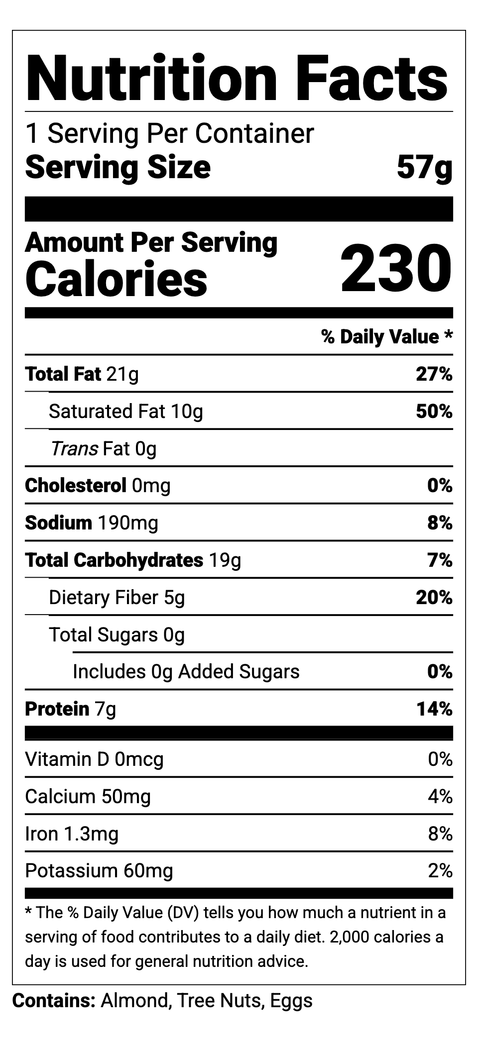salted caramel nutrition
